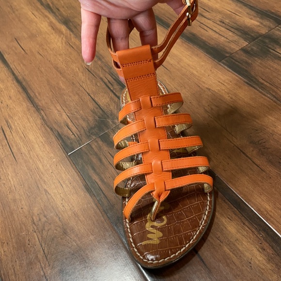 Sam Edelman Gilda sandals size 8.5 orange - Picture 3 of 5